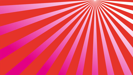 Vintage retro banner background. Pink purple green pastel radial stripes sunburst with light. Pastel color twisting stripes sunburst. Vector illustration. Abstract retro background with stripes .