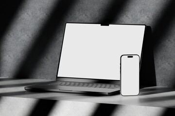 Responsive Web Design and website Mockup, Devices Mock up, Smartphone desktop tablet laptop template Mockup