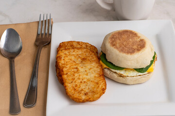 fried egg and cheese breakfast sandwich