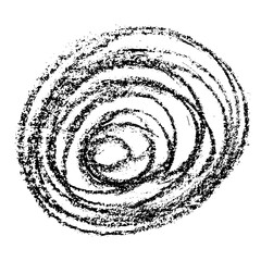 Real Hand Drawn Round Chalk Grunge Texture