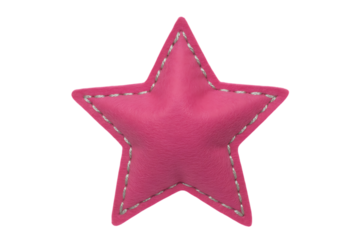 Bright pink star shaped decoration