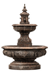 Fototapeta premium Vintage Ornate Two - Tiered Stone Fountain