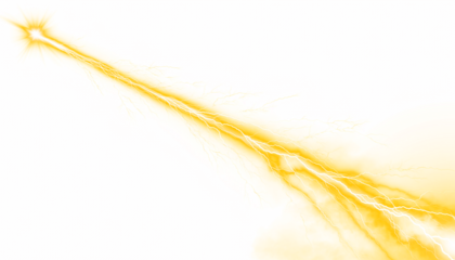 Vibrant yellow light streaks crossing a white background.