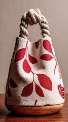 Triangular Tea Box Packaging Mockup with Autumnal Floral Design