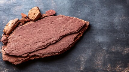 Torn Edge Paper Card Mockup on Ceramic Plate