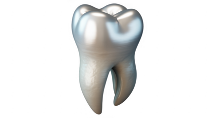White Tooth Model dental isolated on a transparent background