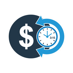 Time is Money Concept Icon