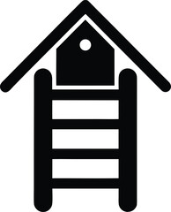 renovationladdersilhouettetransparentbackground