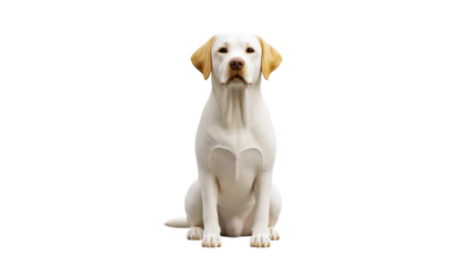 Sitting Labrador Retriever Dog Portrait