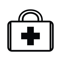 First Aid Kit Icon Illustration