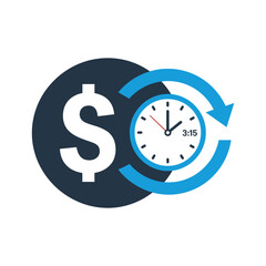 Time is Money Concept Icon