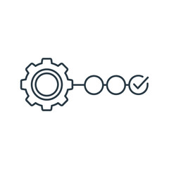 Simple Line Icon Representing Process Optimization