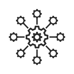 Interconnected Gears Symbolizing Mechanical Harmony