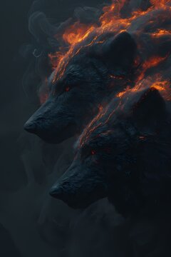 Wolf Viking Nordic Mythology Dark Fantasy