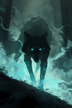 Wolf Viking Nordic Mythology Dark Fantasy