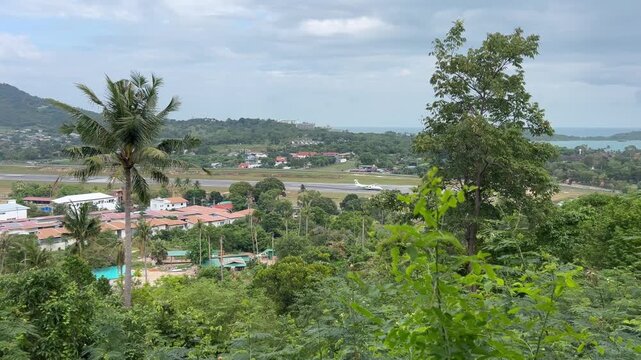 View to samui international airport.