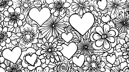 Adult colouring book page