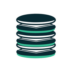 Stacked Folded Socks Vector Icon