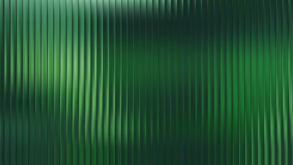 Glass fractal gradient and bg green texture with horizontal effect pattern. Background design lines and wallpaper grooved frosted with cyber poster vertical. Futuristic glass prism and plate. © RDVector