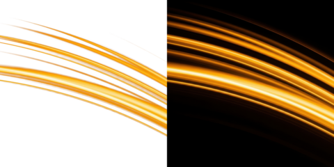 A stunning visual representation of golden light streaks against a dark background