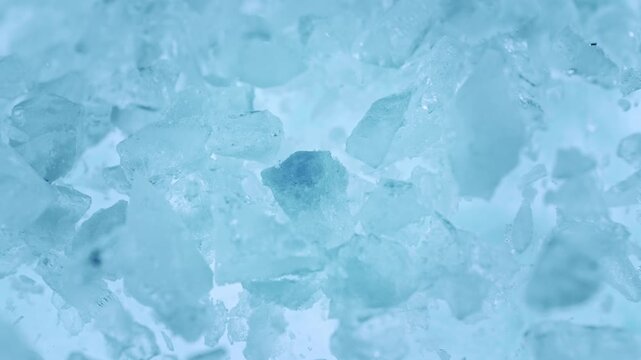 Super Slow Motion of Exploding Ice Shards . Filmed on High Speed Cinema Camera at 1000 FPS