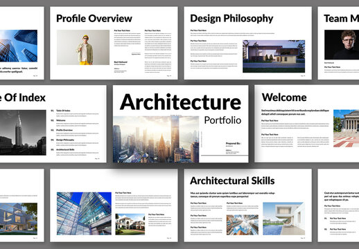 Architecture Portfolio Presentation Design Template