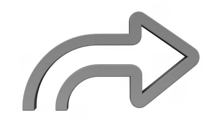 Gray Right Arrow gray arrow navigation direction pointer isolated on a transparent background