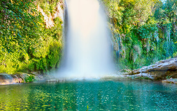 Famous Kursunlu Waterfalls - Antalya, Turkey 