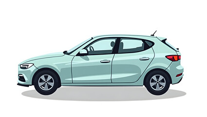 Fototapeta premium Flat Evaluate critical electric vehicle resale value dynamics emphasizing market trends depreciation analysis and sustainability factors for informed automotive investments in Simple flat cute vector
