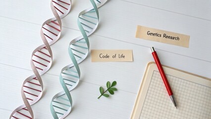 DNA Strands and Genetics Research Materials