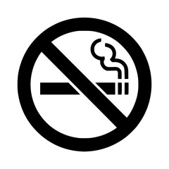 No Smoking Sign Icon isolated PNG with Transparent Background