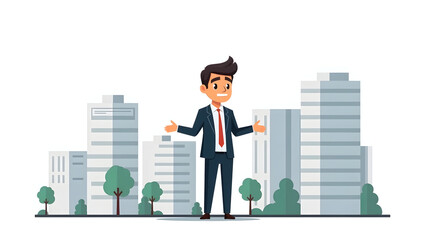 Flat Analyze commercial real estate sentiment emphasizing property market trends valuation metrics and investor confidence to enhance strategic asset allocation and portfolio performance in  Simple fl