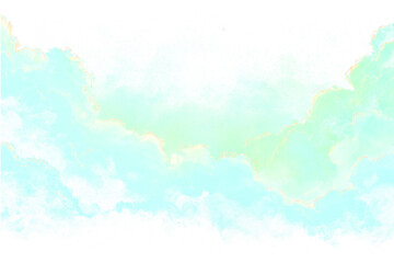 Abstract Turquoise and Gold Veined Marble Texture