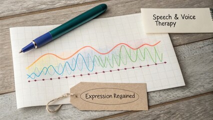 Voice Spectrum Analysis Graph with Therapy Tag