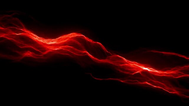 Aggressive molten red light streaks slashing across a deep black void, high-contrast 4K loop.