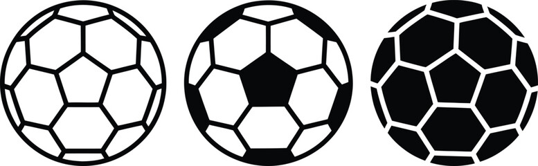 Fototapeta premium Soccer ball progression illustration