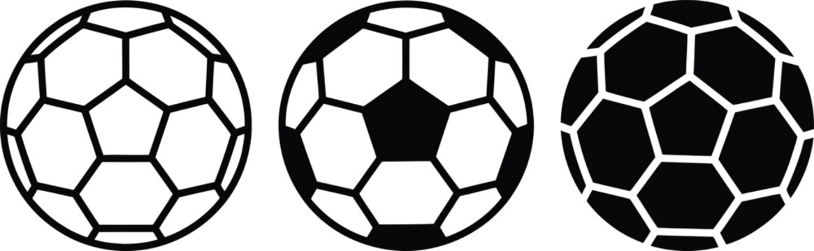Soccer ball progression illustration