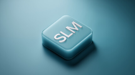 A compact "SLM" icon representing a Small Language Model