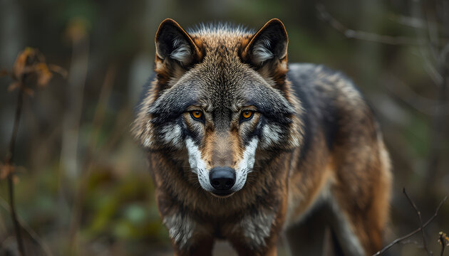 gray wolf canis lupus