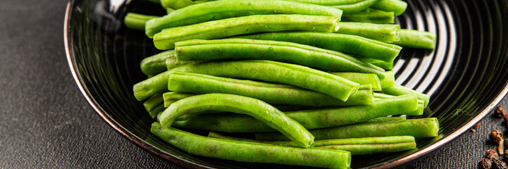 Green beans raw fresh vegetable string bean healthy food ingredient appetizer fresh tasty gourmet ...