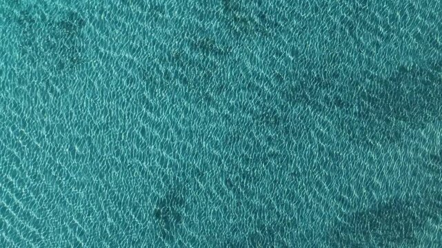 A bird's-eye view video showing the clear turquoise waters and mesmerizing wave patterns of Lake Salda.