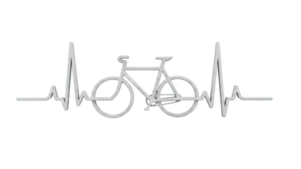 Bicycle heart rate symbol