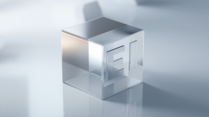 A three-dimensional "EI" icon representing Embodied Intelligence, IT and technology concepts in a modern abstract design