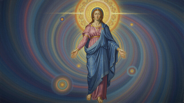 Sophia Descends from the Pleroma: A Psychedelic Gnostic Vision in Modern Spiritual Fractal Light