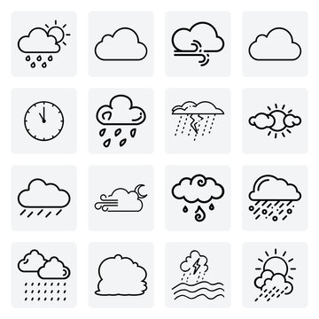 Minimalist Atmospheric Ui Components &ndash; Cloudy Skies, Fog, And Windy Conditions For Web And Mobile Applications