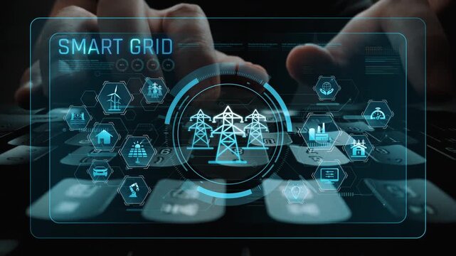 Smart grid system integrating renewable energy sources, energy storage, smart inverters, and demand response for efficient, decentralized, and modern power distribution Marrow