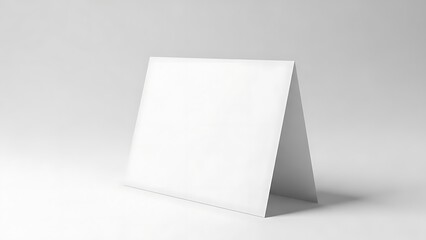 Blank white greeting card