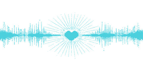 Obraz premium Abstract blue background vector illustration with digital waves and city architecture elements for a modern business technology and data communication design template