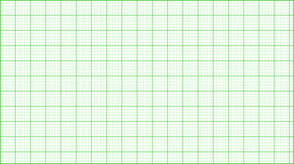 Green grid paper texture isolated on transparent background