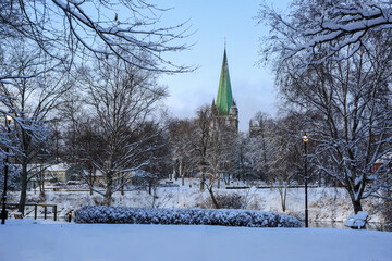 The cathedral Nidarosdomen in Trondheim